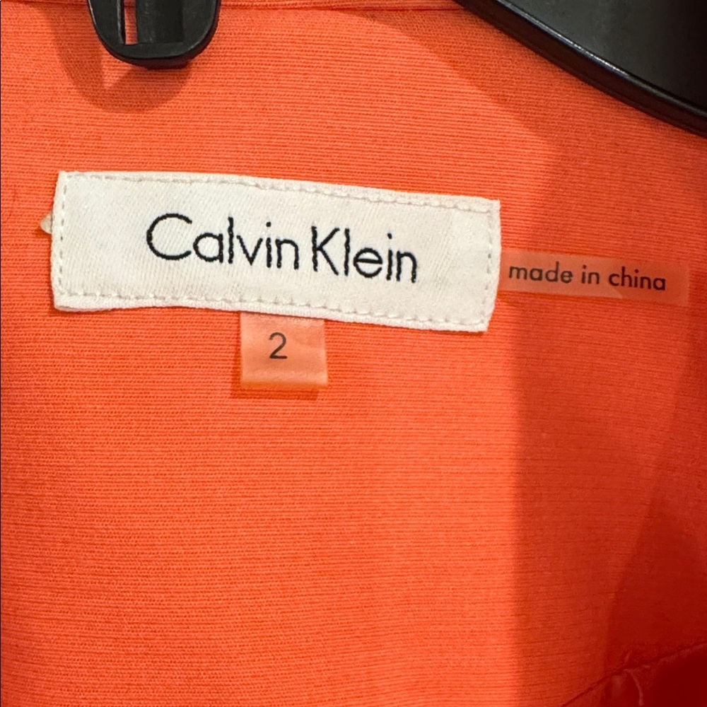 Calvin Klein Coral Pink Women’s Blazer, Size 2 - Picture 3 of 11